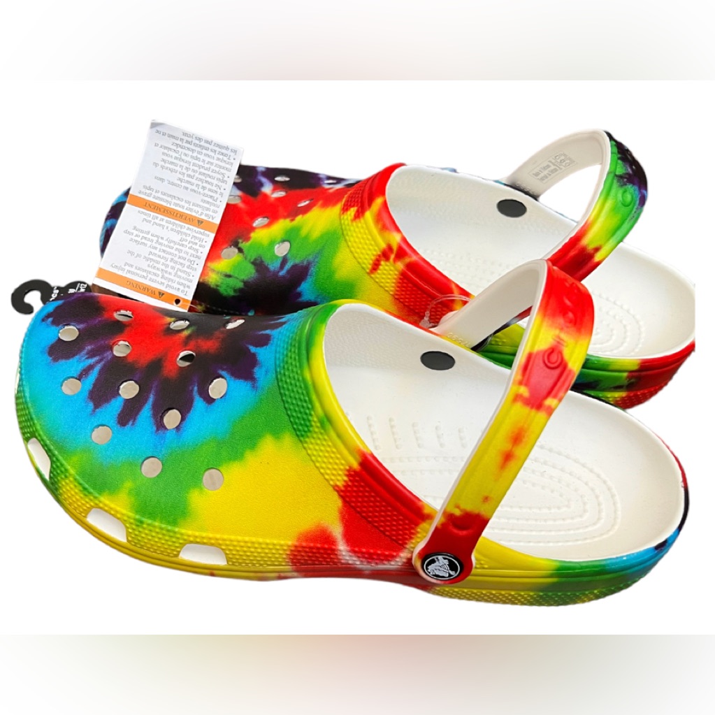 Nwt Crocs UnisexAdult Classic Tie Dye Clogs